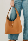 Haddie Hobo Vegan Leather Tote | Camel