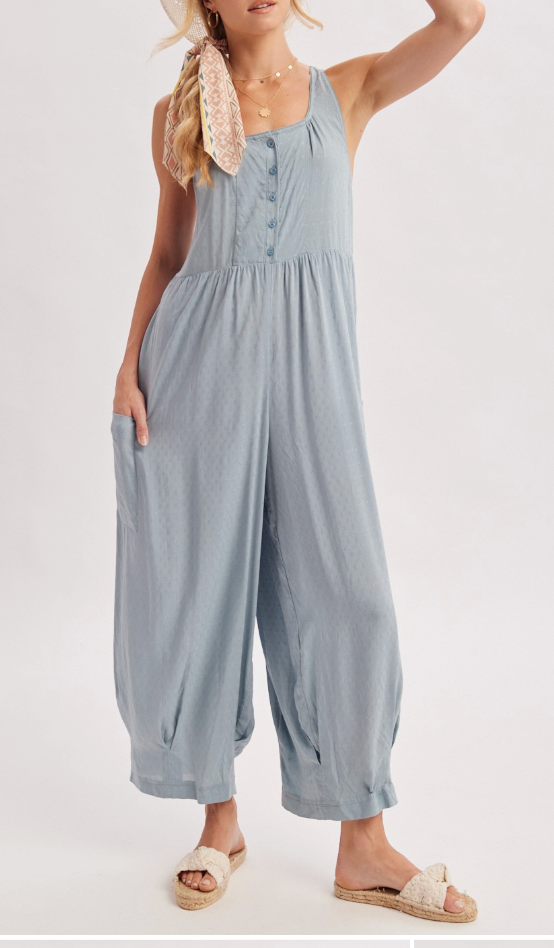 Flow State Jumpsuit | Chambray
