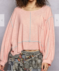 Sheena Ribbed Top | Pink