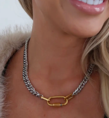 Stephanie Necklace | Two Tone