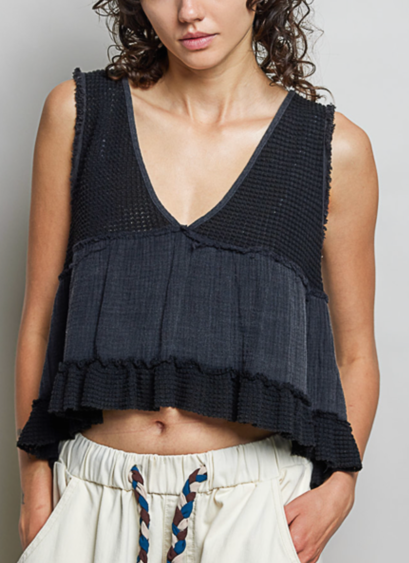 Stand Still Tank | Black