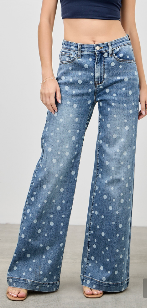 Saige Polka Dot Jeans
