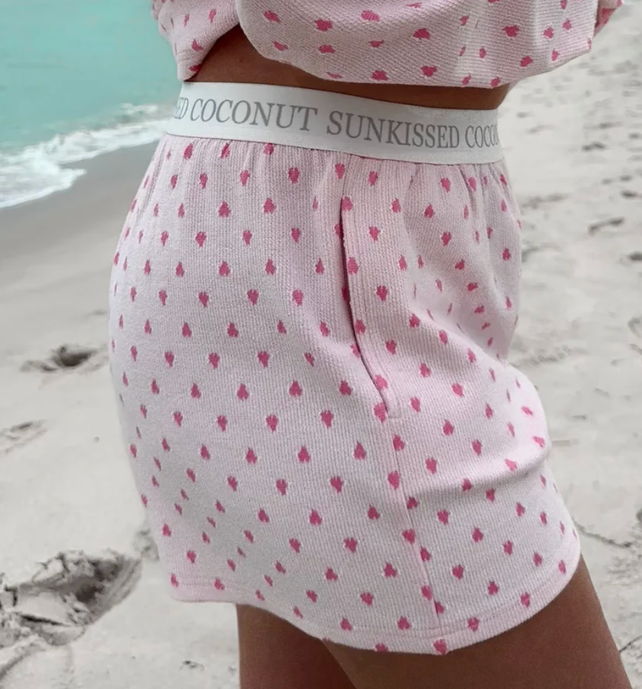 Heart Pajama Shorts