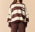 Madison Terry Pullover | Brown