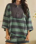 Bristol Striped Pullover | Green