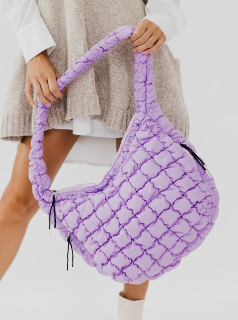 Carmen Quilted Hobo Bag