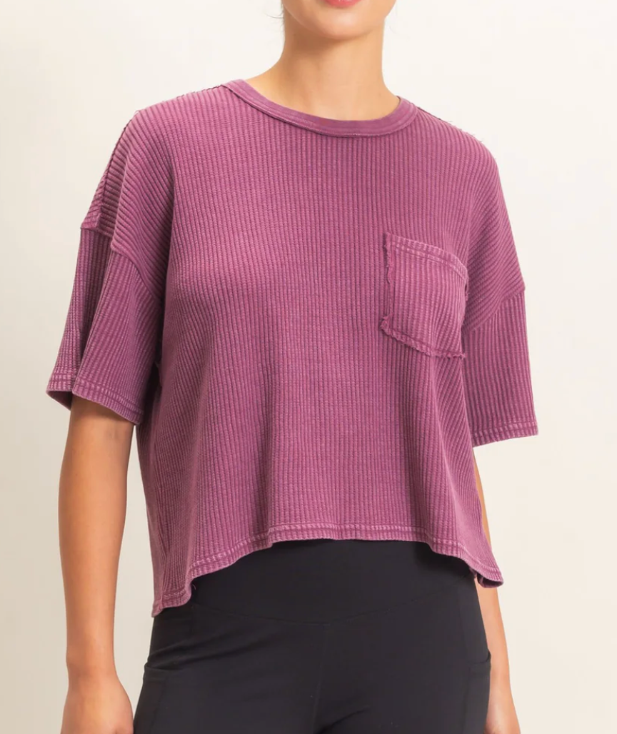 Open Road Thermal Top | Dark Cherry