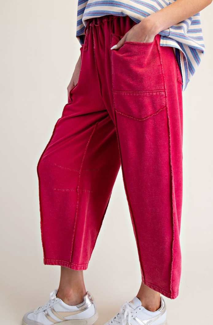 Twenty Five Barrel Pants | Red