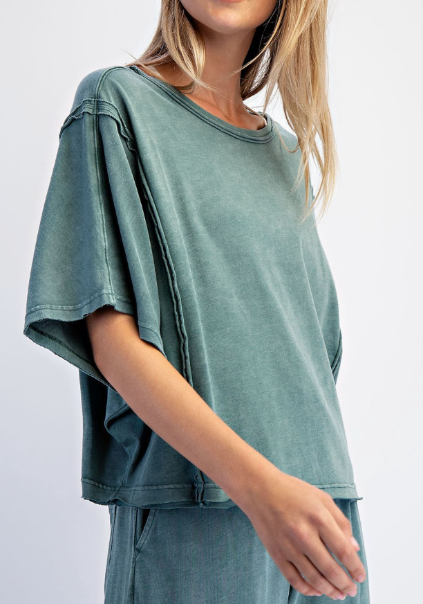 Rae Mode Mineral Wash Top | Jungle