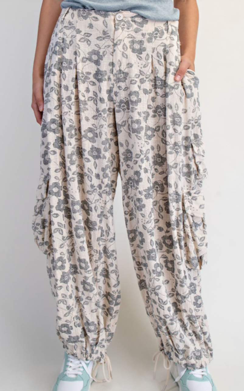 Flower Market Utility Pants