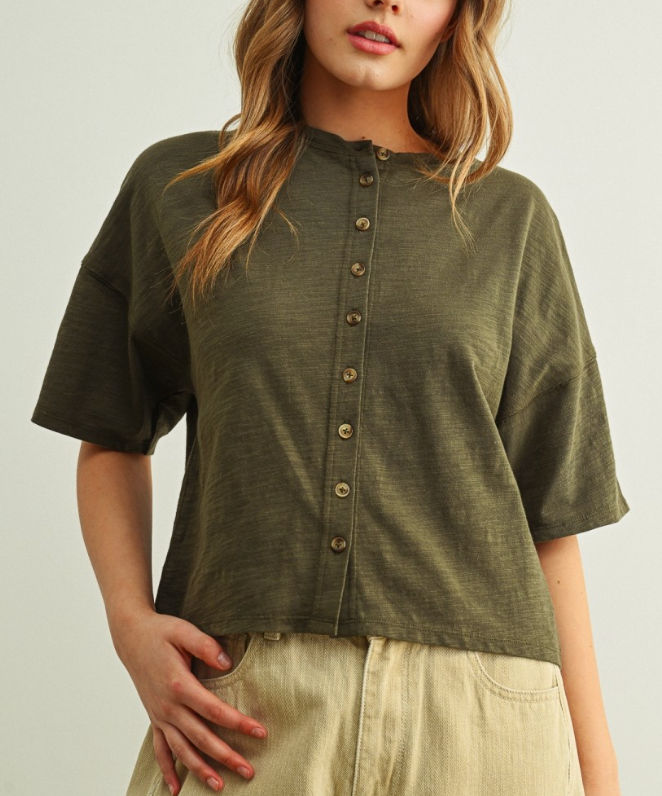 Lived in T-Shirt | Olive