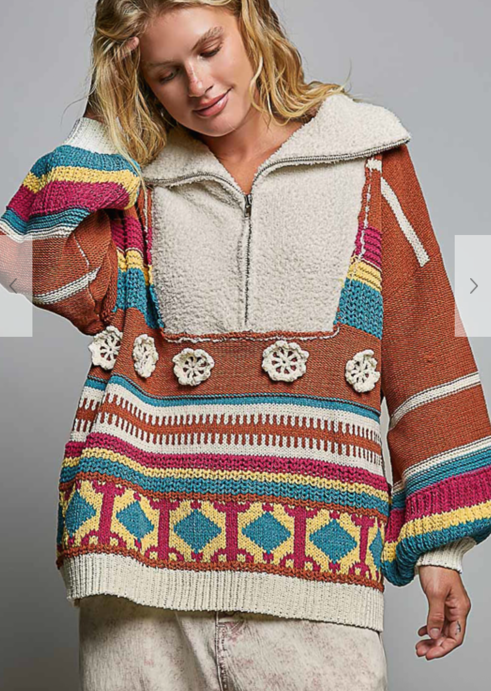 Snow Bunny Pullover | Brick