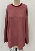 Montana Striped Pullover | Red