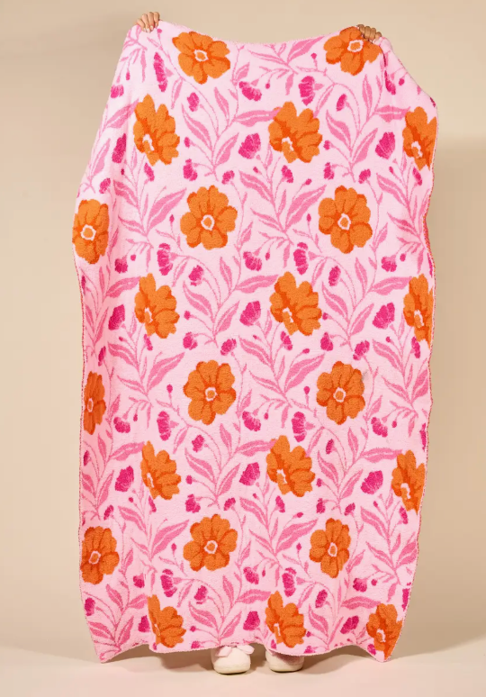 Cozy Dreams Blanket | Pink Floral