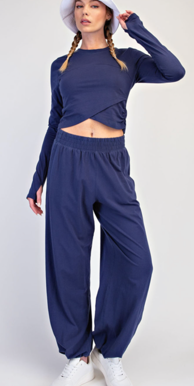 Maxwell Crossover Pants | Navy
