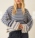 Brighton Striped Sweater | Blue