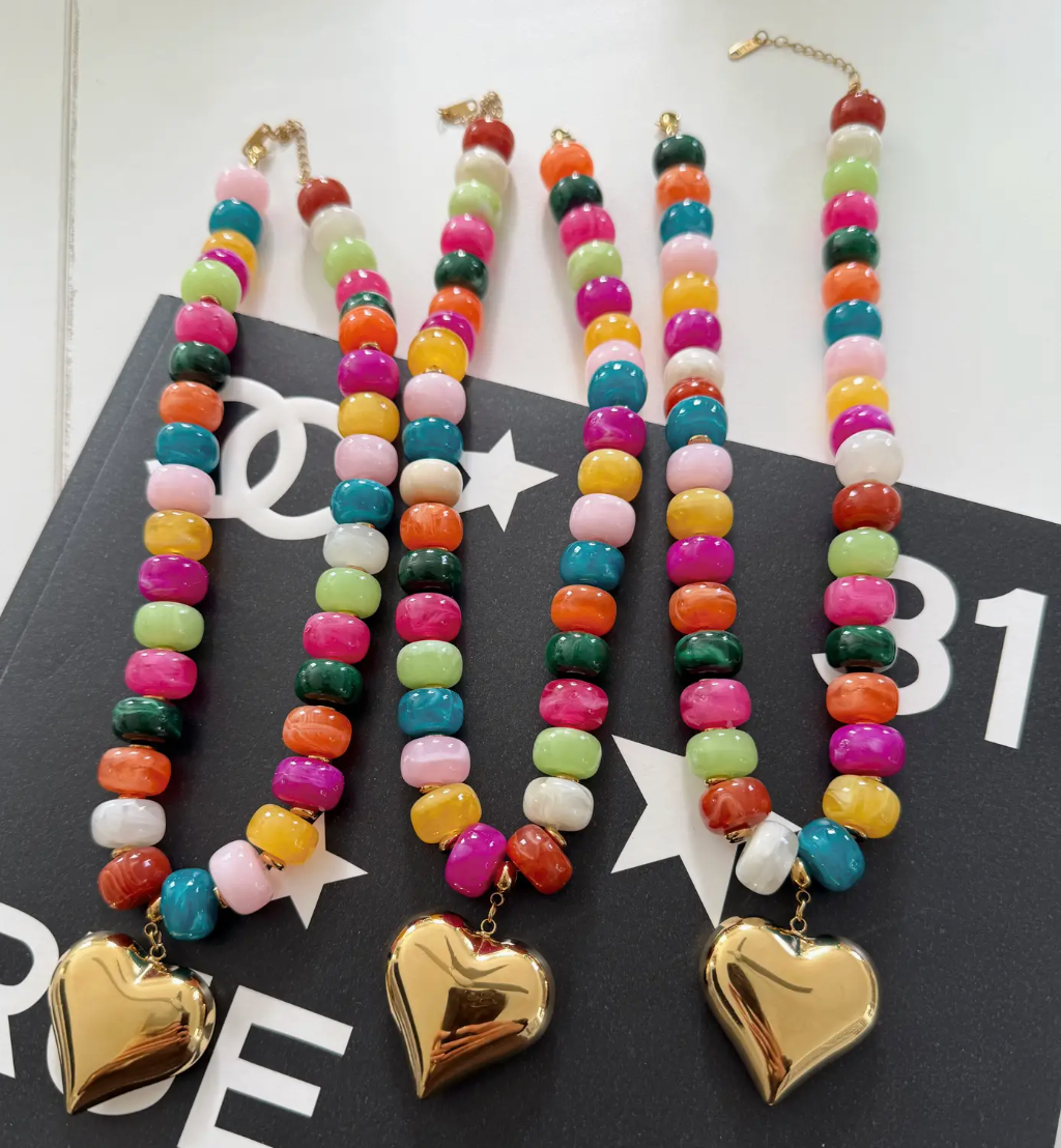 Colorful Heart Necklace