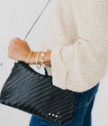 Jamie Woven Crossbody | Black