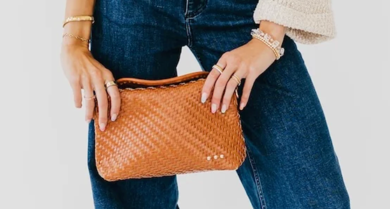 Jamie Woven Crossbody | Brown