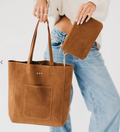 Dawn Suede Tote | Camel