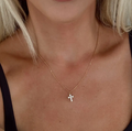 Joy Cross Necklace | Gold