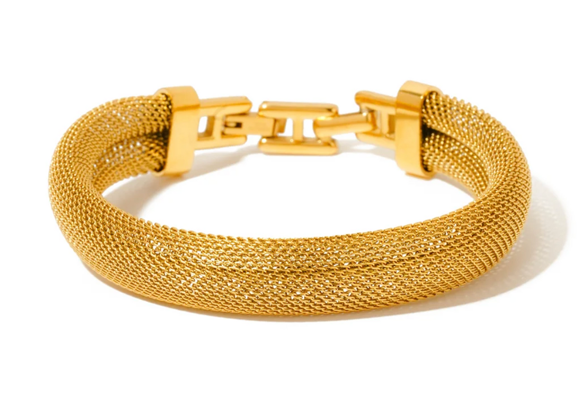 Mavis Mesh Bracelet | Gold