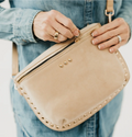 Sabrina Studded Suede Bag | Oat