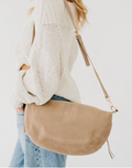 Suede Netty Crossbody Bag | Taupe