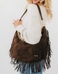 Loretta Fringe Bag | Chocolate