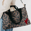 Chelsie Canvas Tote | Leopard