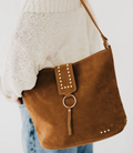 Rosemary Suede Bucket Bag | Camel