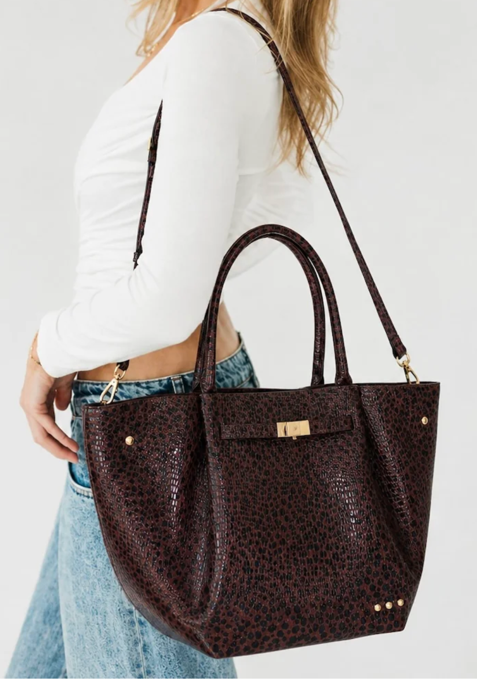 Teagan Tote Bag | Leopard