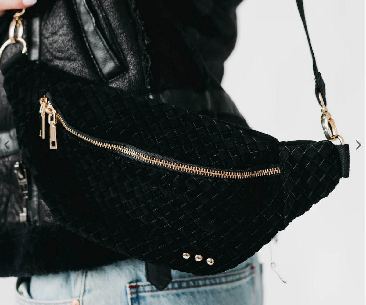 Susie Suede Bum Bag | Black