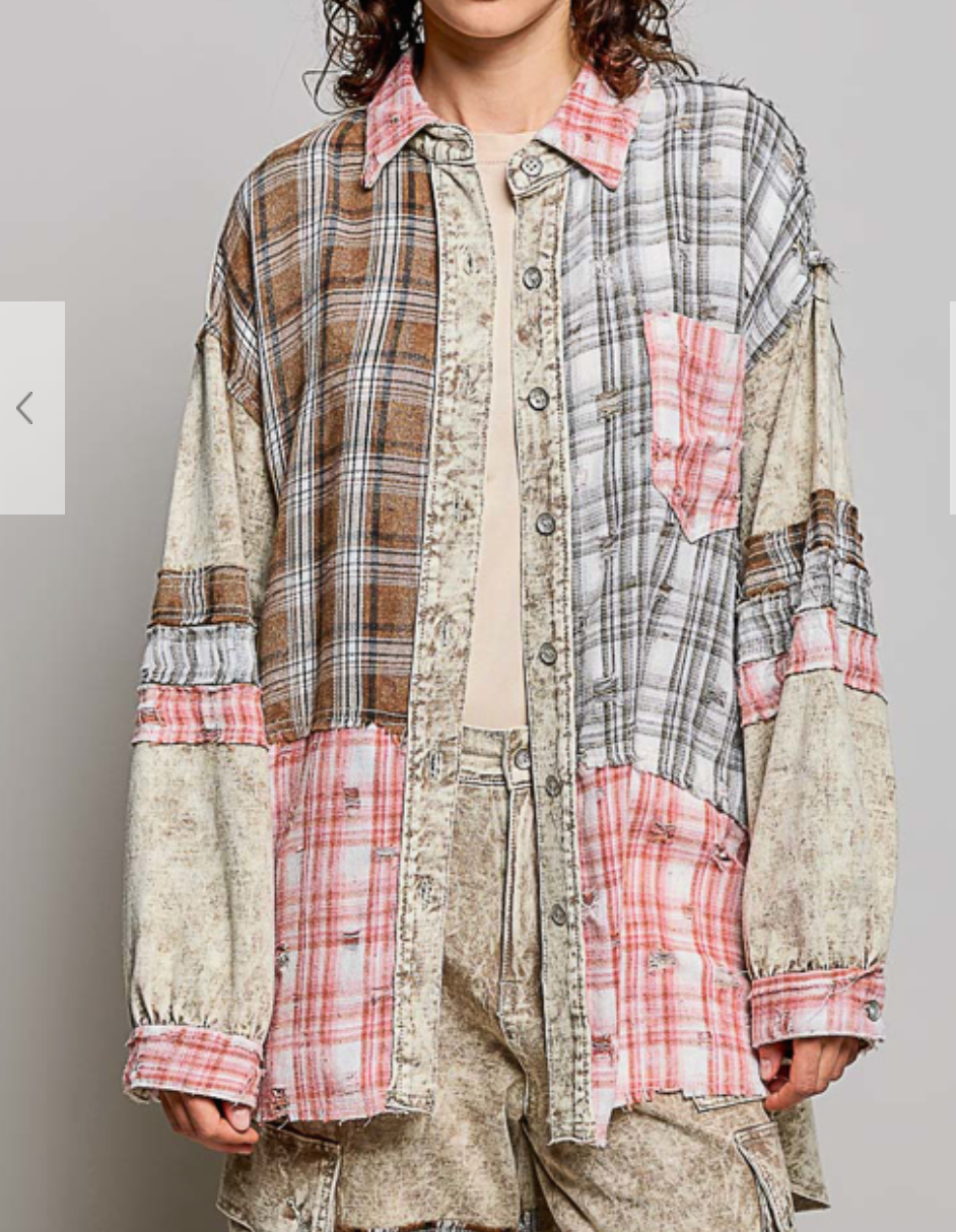 Marlow Button-Up Shirt | Dusty Choco Multi