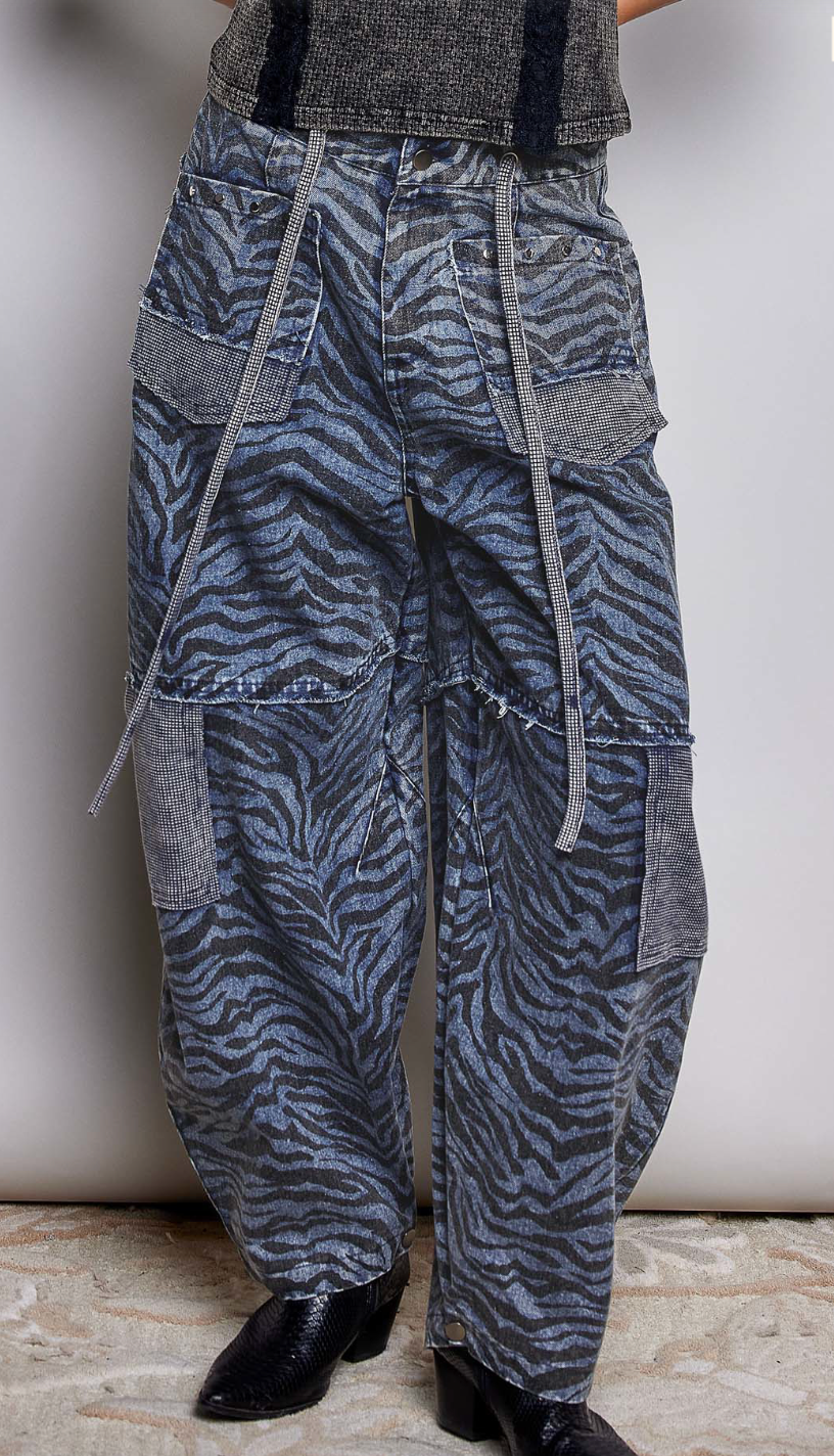Sienna Wide Leg Pants | Denim Zebra