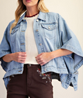 Easel Denim Poncho
