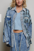 Harlow Patchwork Top | Denim Multi