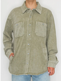 Mossy Creek Shacket | Washed Olive