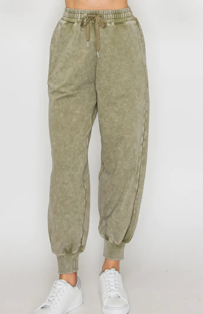 Mossy Creek Joggers | Washed Olive