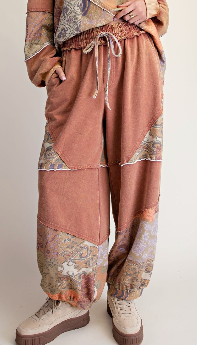 Desert Bloom Joggers | Mocha