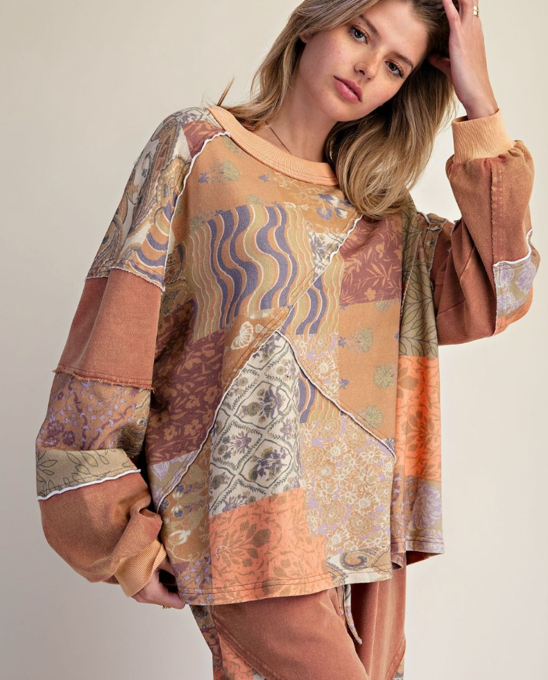 Desert Bloom Pullover | Mocha