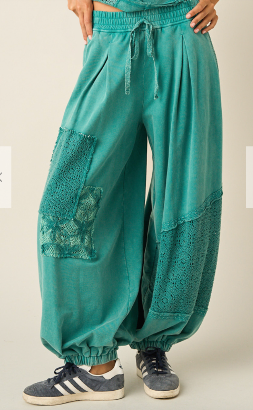 Evergreen Dreams Balloon Pants | Teal