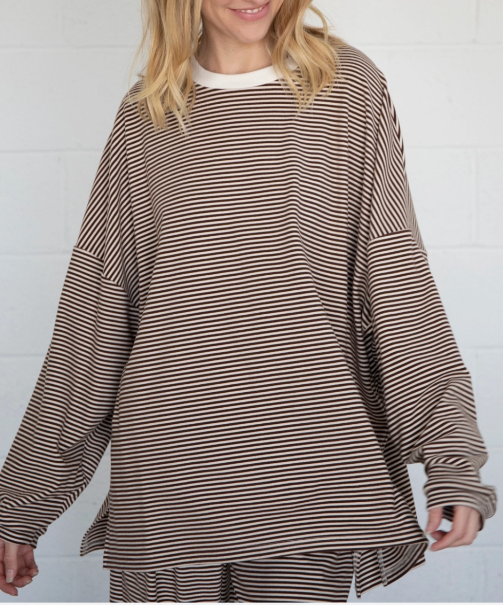 Dani Striped Top | Brown