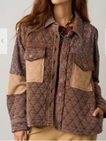 Canyon Trail Patchwork Shacket | Brown