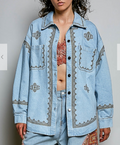 Meadowlark Embroidered Jacket | Denim