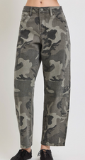 Risen Camo Barrel Pants | Grey Camo