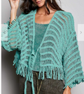 Gilmore Crochet Cardigan | Emerald
