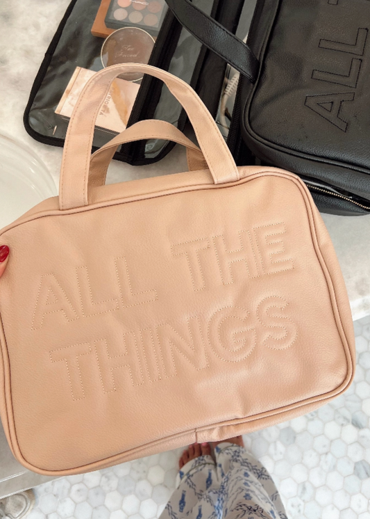All The Things Toiletry Bag | Tan