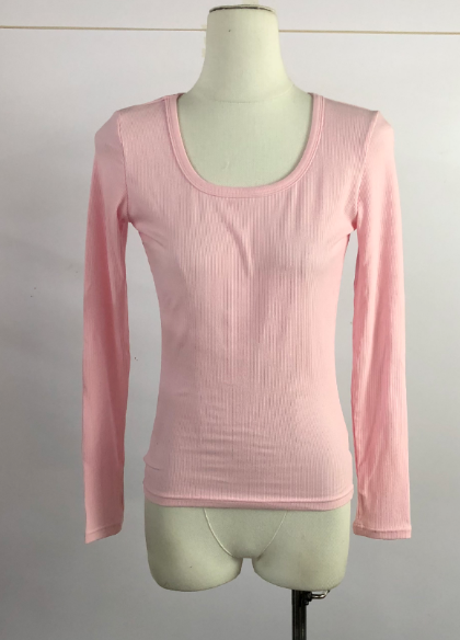 Clark Scoop Neck Top | Pink