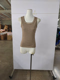 Williams Striped Tank | Brown